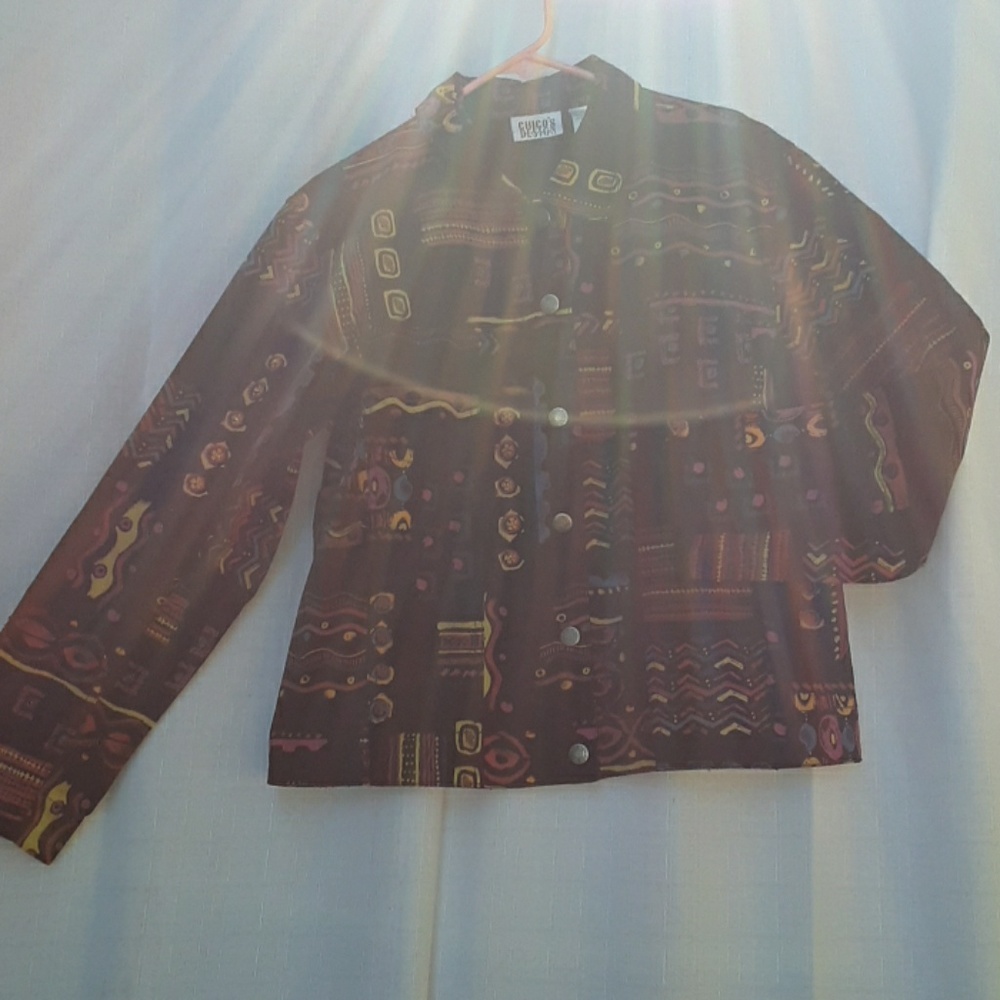 Chico's design painted jacket